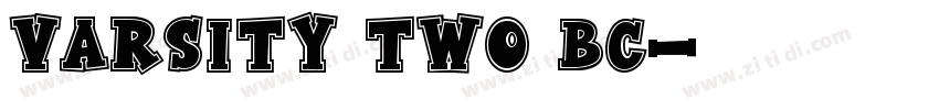 Varsity Two BC字体转换